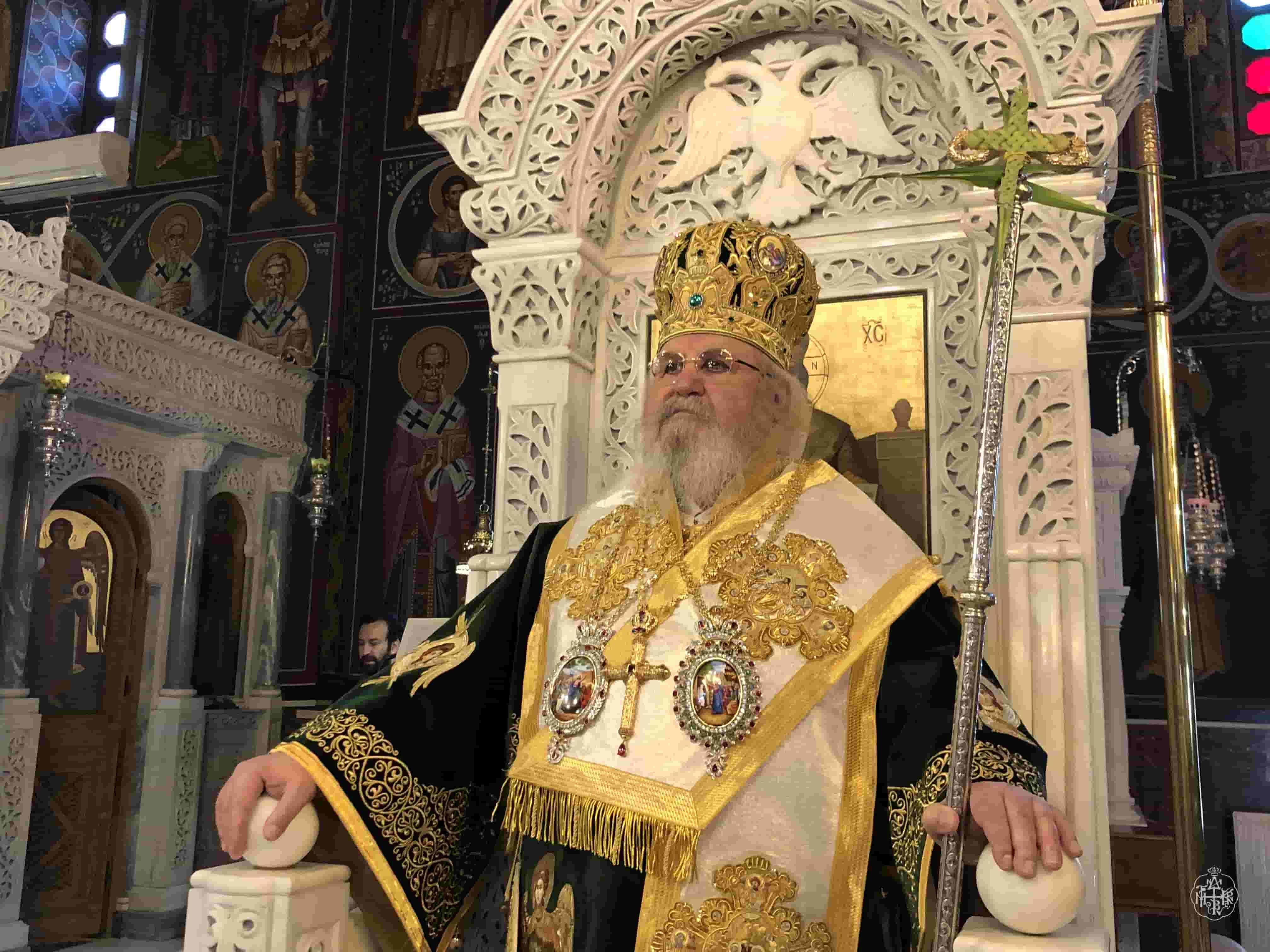 ΚΥΡΙΑΚΗ ΤΩΝ ΒΑΙΩΝ Ο ΣΕΒΑΣΜΙΩΤΑΤΟΣ ΜΗΤΡΟΠΟΛΙΤΗΣ ΜΑΣ, ΣΤΟΝ ΙΕΡΟ ΝΑΟ ΚΟΙΜΗΣΕΩΣ ΘΕΟΤΟΚΟΥ ΚΑΙΣΑΡΙΑΝΗΣ