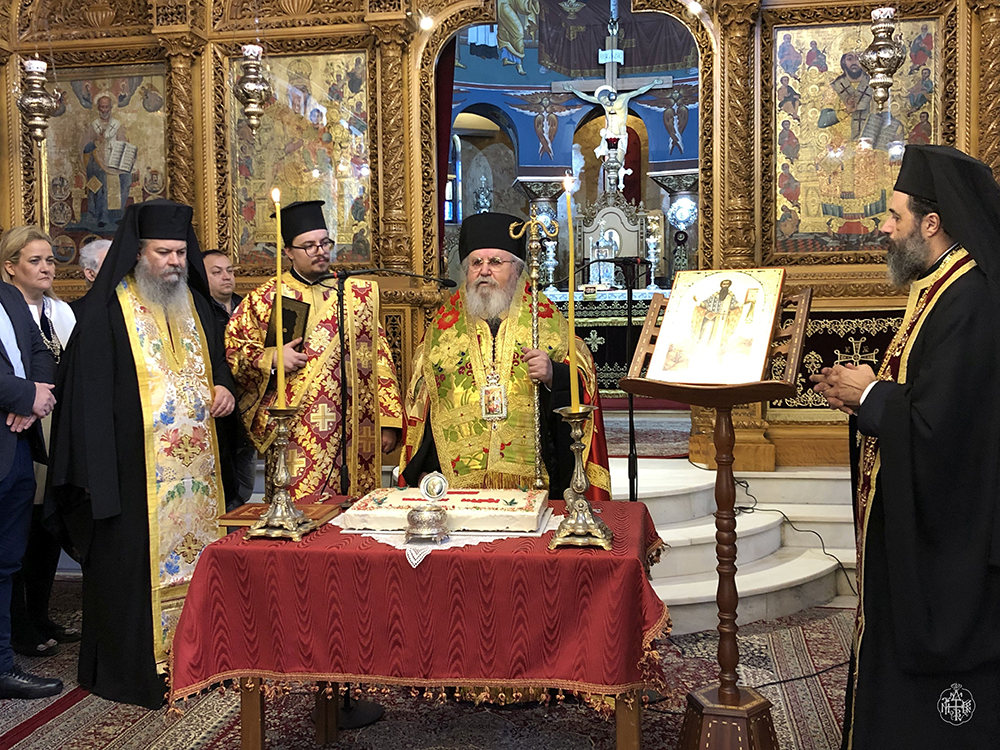 Η ΤΕΛΕΤΗ ΚΟΠΗΣ ΤΗΣ ΠΡΩΤΟΧΡΟΝΙΑΤΙΚΗΣ ΒΑΣΙΛΟΠΙΤΑΣ ΤΗΣ ΙΕΡΑΣ ΜΗΤΡΟΠΟΛΕΩΣ ΜΑΣ,ΣΤΟΝ ΜΗΤΡΟΠΟΛΙΤΙΚΟ ΙΕΡΟ ΝΑΟ ΑΓΙΟΥ ΝΙΚΟΛΑΟΥ ΚΑΙΣΑΡΙΑΝΗΣ
