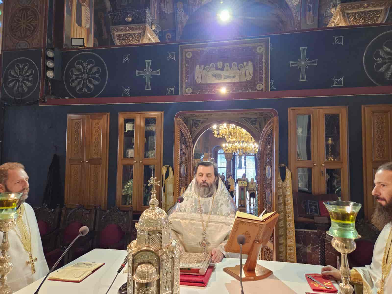 ΠΑΝΗΓΥΡΙΚΗ ΘΕΙΑ ΛΕΙΤΟΥΡΓΙΑ ΓΙΑ ΤΗΝ ΣΥΝΑΞΗ ΤΗΣ ΠΑΝΑΓΙΑΣ ΤΗΣ ΓΟΡΓΟΥΠΗΚΟΟΥ ΑΠΟ ΤΟΝ ΙΕΡΟΚΗΡΥΚΑ ΤΗΣ ΙΕΡΑΣ ΜΗΤΡΟΠΟΛΕΩΣ ΜΑΣ ΠΑΝΟΣΙΟΛΟΓΙΩΤΑΤΟ ΑΡΧΙΜΑΝΔΡΙΤΗ κ. ΚΑΛΛΙΝΙΚΟ ΝΙΚΟΛΑΟΥ,ΣΤΟΝ ΙΕΡΟ ΝΑΟ ΑΓΙΑΣ ΤΡΙΑΔΟΣ ΒΥΡΩΝΟΣ