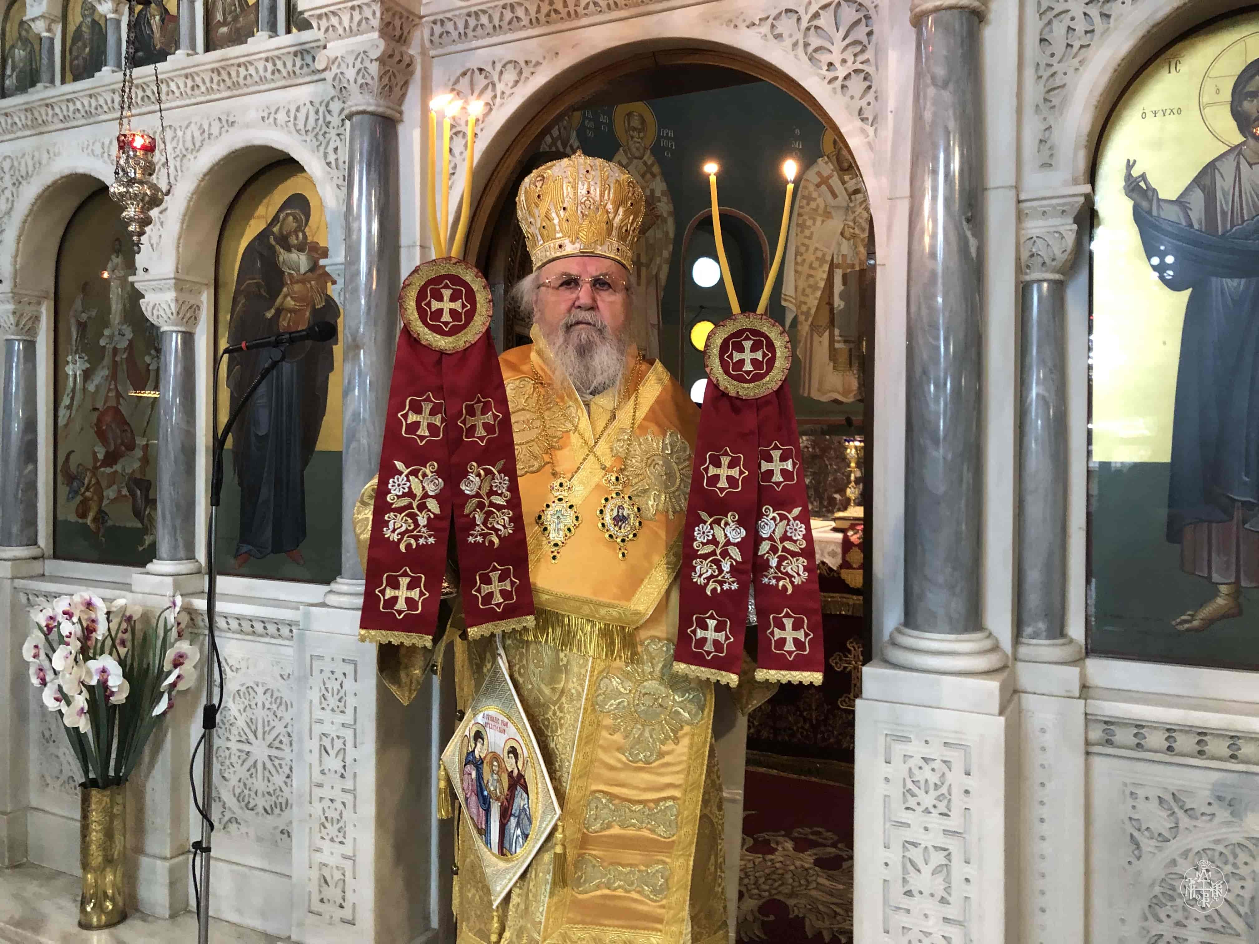 ΚΥΡΙΑΚΗ Θ΄ΛΟΥΚΑ Ο ΣΕΒΑΣΜΙΩΤΑΤΟΣ ΜΗΤΡΟΠΟΛΙΤΗΣ ΜΑΣ ΣΤΟΝ ΙΕΡΟ ΝΑΟ ΜΕΤΑΜΟΡΦΩΣΕΩΣ ΤΟΥ ΣΩΤΗΡΟΣ ΒΥΡΩΝΟΣ